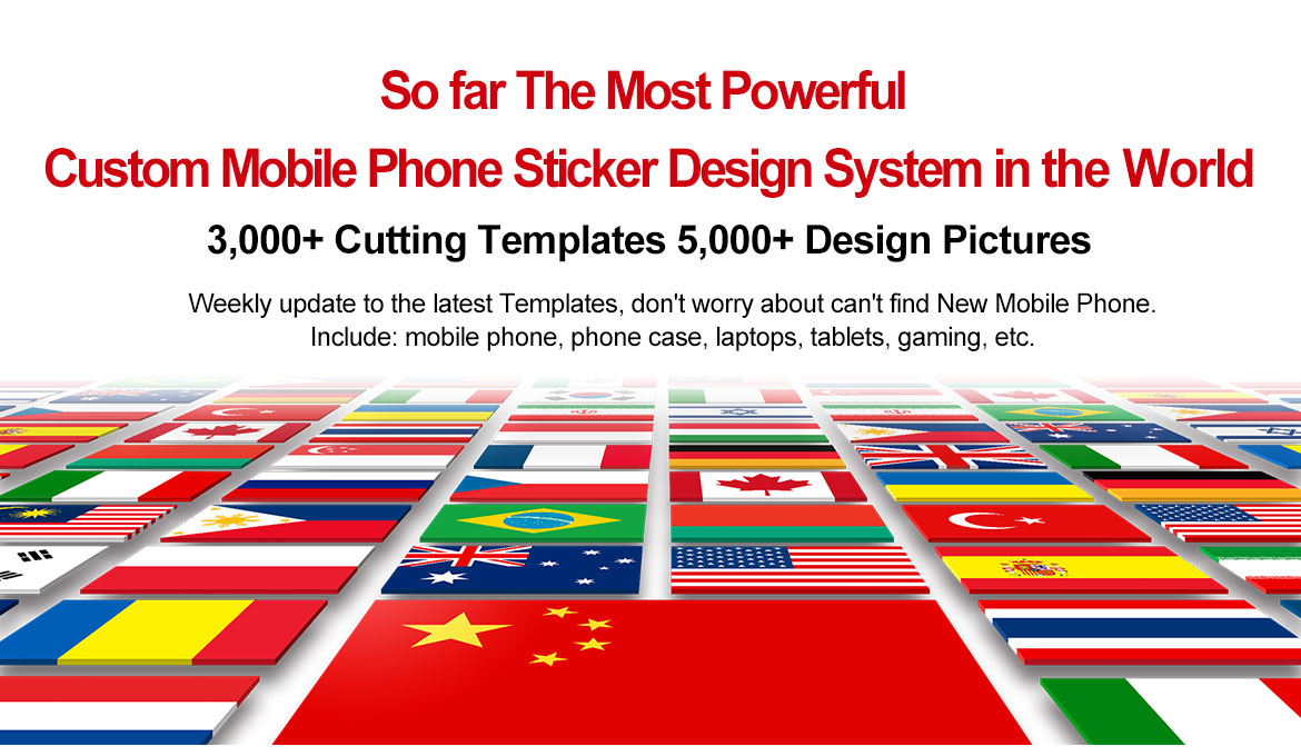 So far The Most Powerful Custom Mobile Phone Sticker Design System in the World