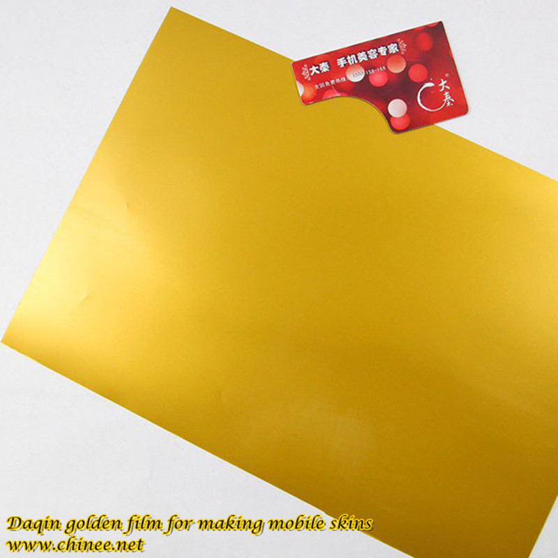 golden film,mobile skin film,mobile sticker film,gold film,mobile phone raw material