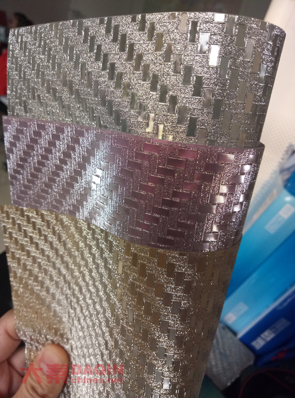 glitter shining carbon fiber skin